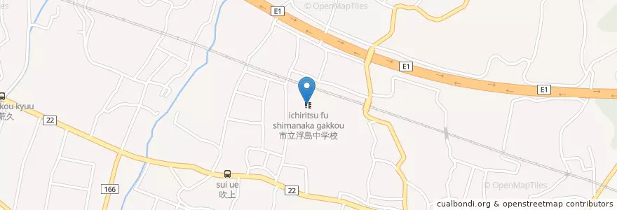Mapa de ubicacion de 沼津市立浮島中学校 en 日本, 静岡県, 沼津市.