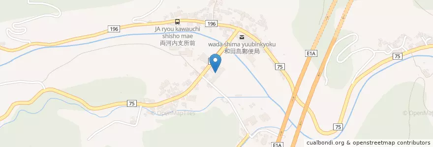 Mapa de ubicacion de 市立清水両河内中学校 en Japonya, 静岡県, 静岡市, 清水区.