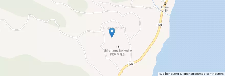 Mapa de ubicacion de 市立白浜小学校 en 日本, 静岡県, 下田市.