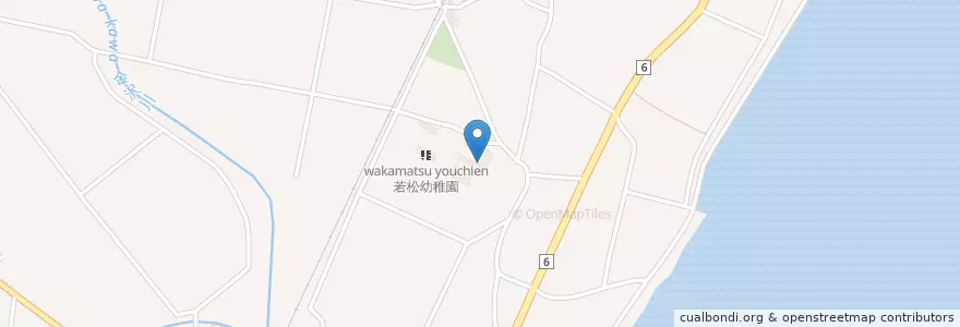 Mapa de ubicacion de 市立若松小学校 en Jepun, 三重県, 鈴鹿市.