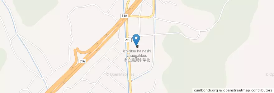 Mapa de ubicacion de 市立葉梨中学校 en Japón, Prefectura De Shizuoka, 藤枝市.