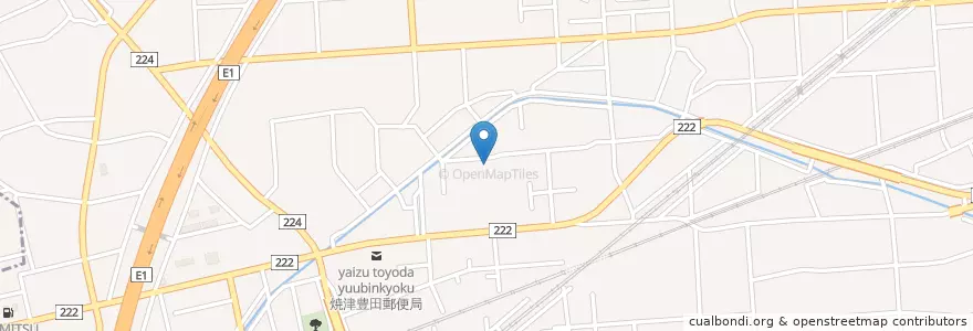 Mapa de ubicacion de 市立豊田小学校 en 日本, 静岡県, 焼津市.