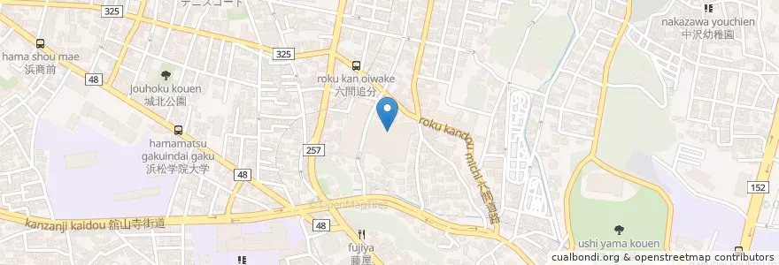 Mapa de ubicacion de 浜松市立追分小学校 en Japon, Préfecture De Shizuoka, 浜松市, 中区.