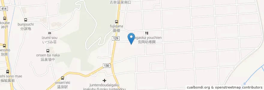 Mapa de ubicacion de 市立長岡南小学校 en Giappone, Prefettura Di Shizuoka, 伊豆の国市.