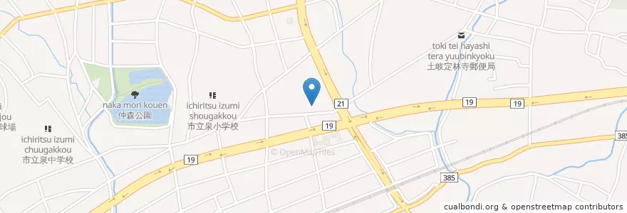 Mapa de ubicacion de 延命保育園 en ژاپن, 岐阜県, 土岐市.