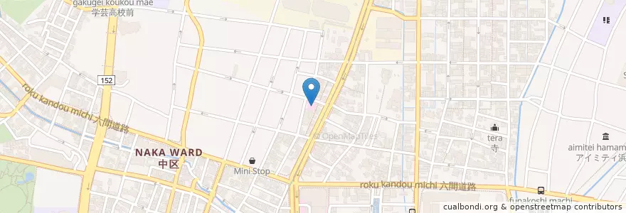 Mapa de ubicacion de 弘遠会すずかけ病院 en 일본, 시즈오카현, 浜松市, 中区.