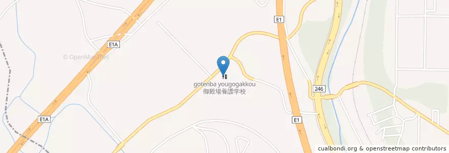 Mapa de ubicacion de 御殿場養護学校 en Japan, Präfektur Shizuoka, 裾野市.
