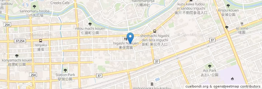 Mapa de ubicacion de 掛川新町郵便局 en Japon, Préfecture De Shizuoka, 掛川市.