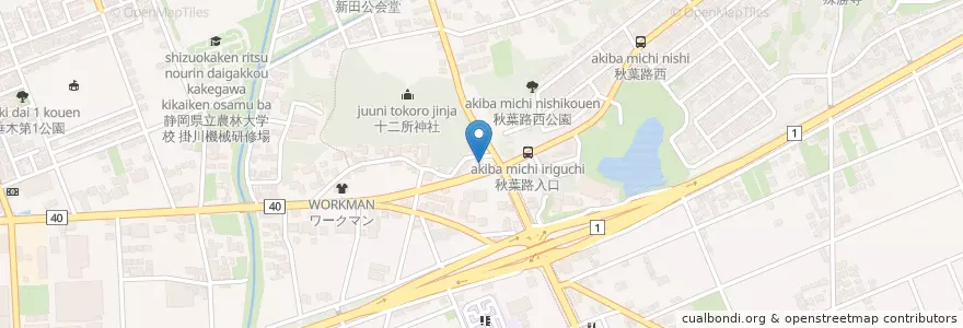Mapa de ubicacion de 掛川警察署西部交番 en Giappone, Prefettura Di Shizuoka, 掛川市.