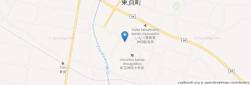 Mapa de ubicacion de 東員保育園 en Jepun, 三重県, 員弁郡, 東員町.