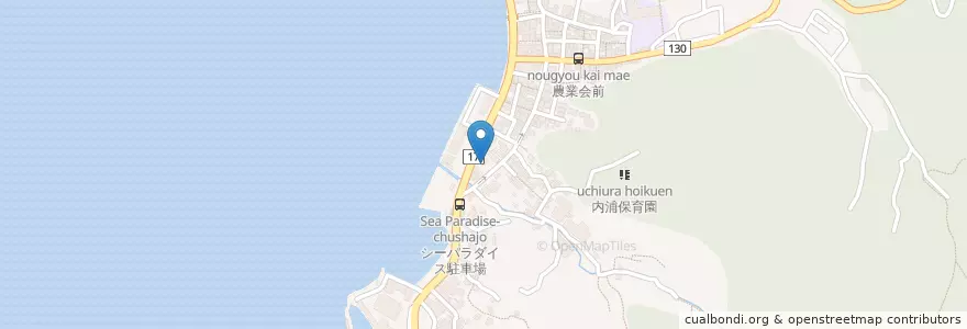 Mapa de ubicacion de 沼津警察署内浦駐在所 en 日本, 静岡県, 沼津市.