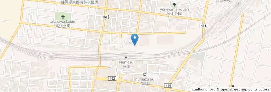 Mapa de ubicacion de 沼津警察署沼津駅北交番 en Giappone, Prefettura Di Shizuoka, 沼津市.