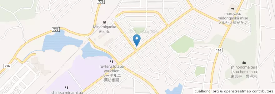 Mapa de ubicacion de 津南が丘郵便局 en Japan, Mie Prefecture, Tsu.