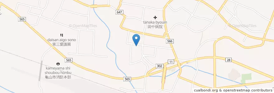 Mapa de ubicacion de 津地方法務局亀山出張所 en Japan, Präfektur Mie, 亀山市.