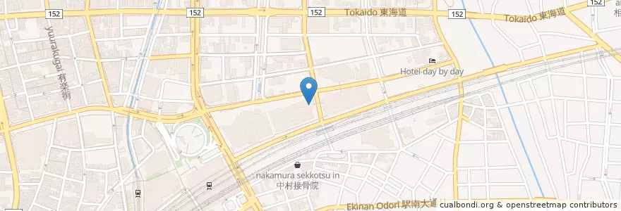 Mapa de ubicacion de 浜松アクトシティ内郵便局 en Japan, Präfektur Shizuoka, 浜松市, 中区.