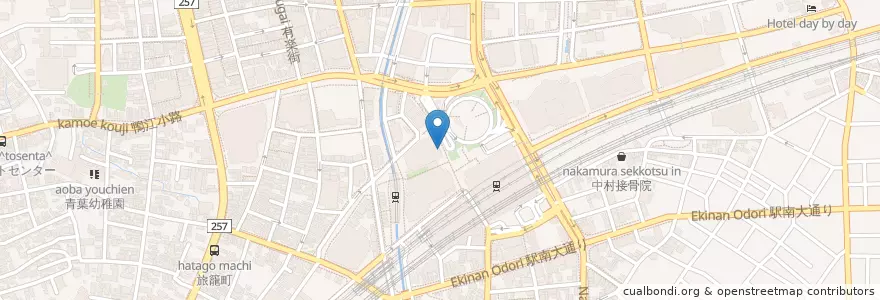 Mapa de ubicacion de 浜松中央警察署浜松駅前交番 en Japan, Präfektur Shizuoka, 浜松市, 中区.