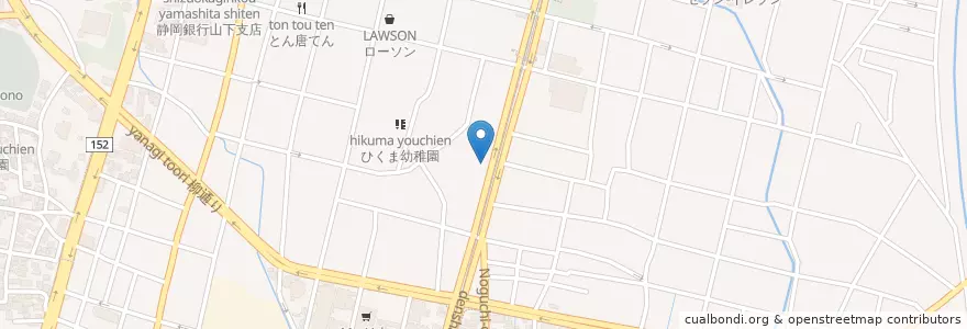 Mapa de ubicacion de 浜松助信郵便局 en اليابان, شيزوكا, 浜松市, 中区.