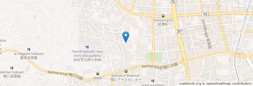 Mapa de ubicacion de 浜松西社会保険事務所 en Jepun, 静岡県, 浜松市, 中区.