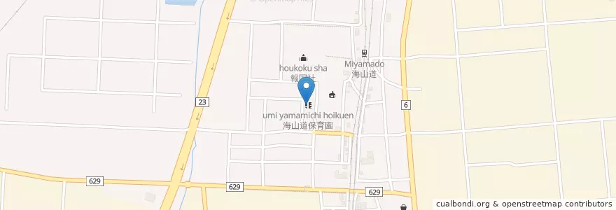 Mapa de ubicacion de 海山道保育園 en Japan, Mie Prefecture, Yokkaichi.