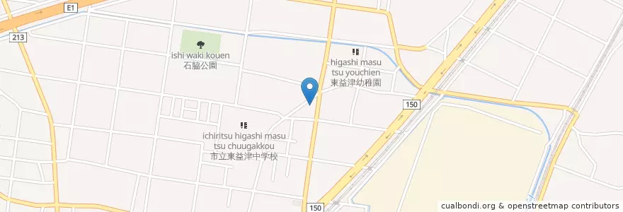 Mapa de ubicacion de 焼津警察署東益津駐在所 en 日本, 静冈县, 焼津市.