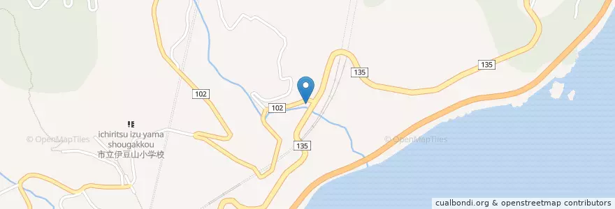 Mapa de ubicacion de 熱海警察署伊豆山交番 en Japan, Präfektur Shizuoka, 熱海市.