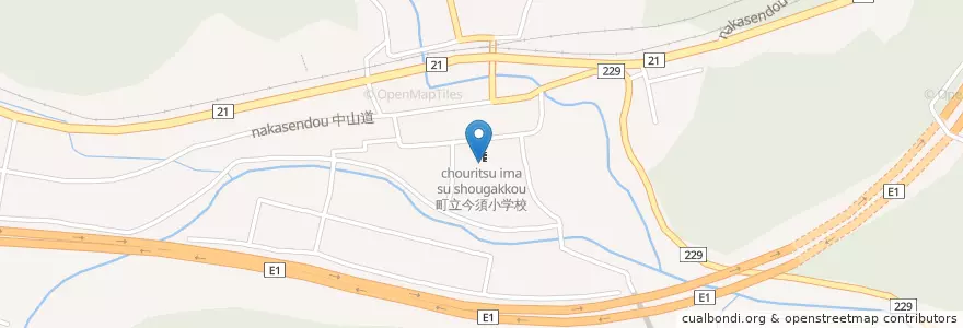 Mapa de ubicacion de 町立今須中学校 en Япония, Гифу, 不破郡, 関ケ原町.