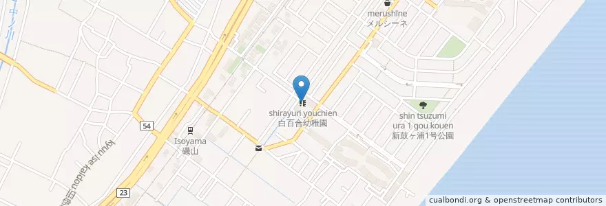 Mapa de ubicacion de 白百合幼稚園 en ژاپن, 三重県, 鈴鹿市.