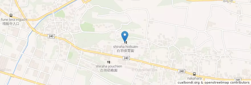 Mapa de ubicacion de 白羽保育園 en 일본, 시즈오카현, 御前崎市.