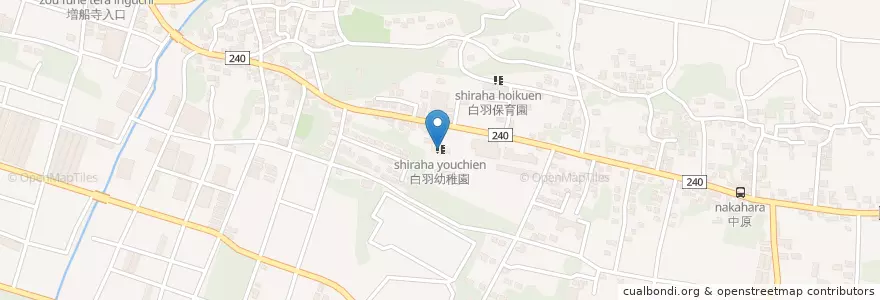 Mapa de ubicacion de 白羽幼稚園 en Jepun, 静岡県, 御前崎市.