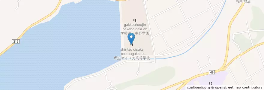 Mapa de ubicacion de 私立オイスカ高等学校 en Japón, Prefectura De Shizuoka, 浜松市, 西区.