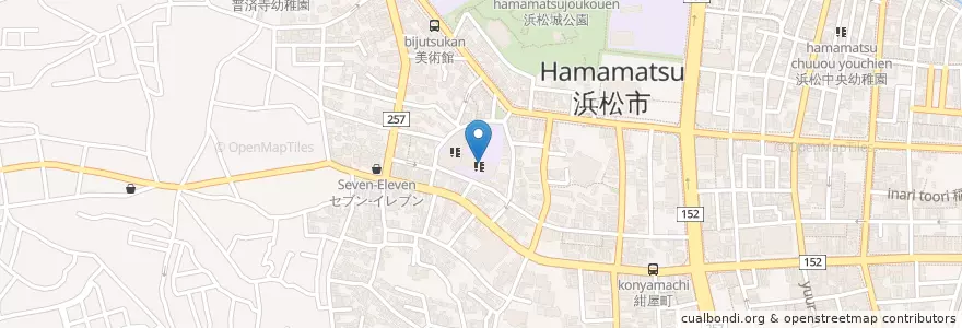 Mapa de ubicacion de 私立浜松開誠館中学校 en ژاپن, 静岡県, 浜松市, 中区.