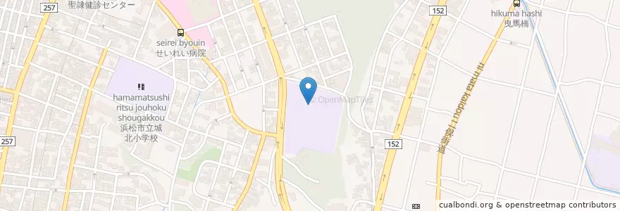 Mapa de ubicacion de 浜松学院中学校 en Japan, 静岡県, 浜松市, 中区.
