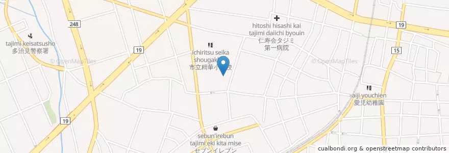 Mapa de ubicacion de 精華小学校附属幼稚園 en Giappone, Prefettura Di Gifu, 多治見市.