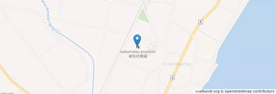 Mapa de ubicacion de 若松幼稚園 en 日本, 三重県/三重縣, 鈴鹿市.