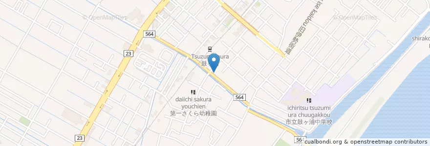 Mapa de ubicacion de 鈴鹿寺家郵便局 en Jepun, 三重県, 鈴鹿市.