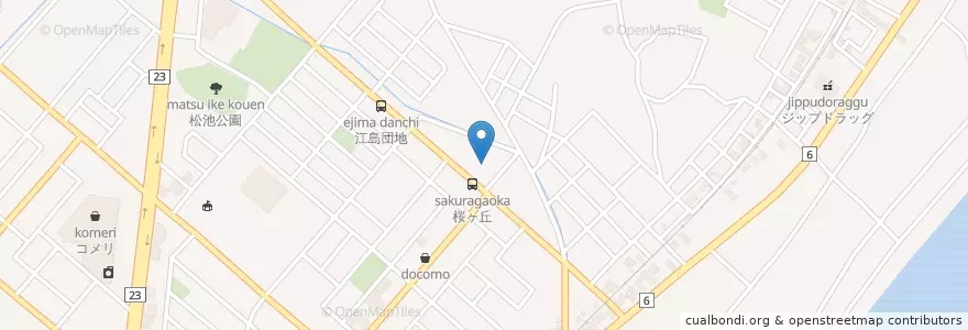 Mapa de ubicacion de 鈴鹿市立白子保育所 en Japonya, 三重県, 鈴鹿市.
