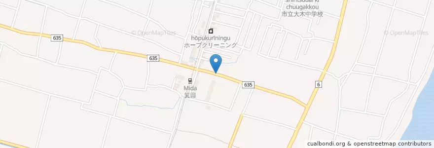 Mapa de ubicacion de 鈴鹿箕田郵便局 en Japão, 三重県, 鈴鹿市.