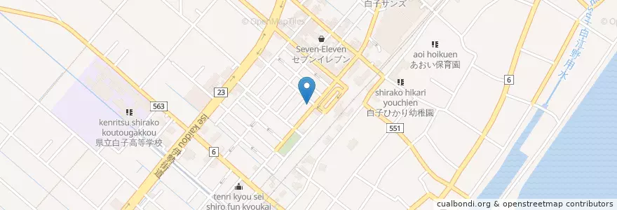 Mapa de ubicacion de 鈴鹿警察署白子交番 en اليابان, 三重県, 鈴鹿市.