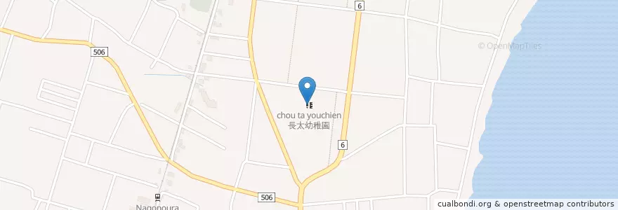 Mapa de ubicacion de 長太幼稚園 en Japão, 三重県, 鈴鹿市.