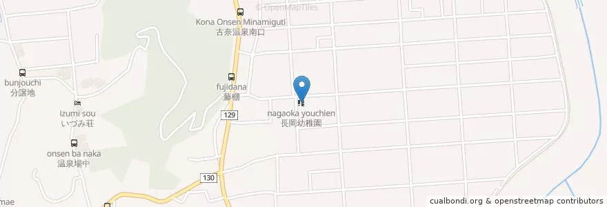 Mapa de ubicacion de 長岡幼稚園 en Japón, Prefectura De Shizuoka, 伊豆の国市.