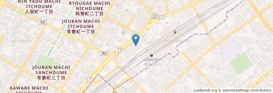 Mapa de ubicacion de 静岡中央郵便局・AOI en Giappone, Prefettura Di Shizuoka, 静岡市, 葵区.