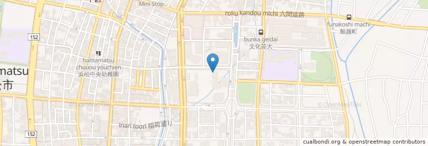 Mapa de ubicacion de 静岡労働局浜松労働基準監督署 en 일본, 시즈오카현, 浜松市, 中区.