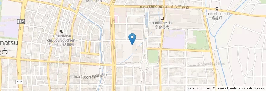 Mapa de ubicacion de 静岡地方検察庁浜松支部 en Japonya, 静岡県, 浜松市, 中区.