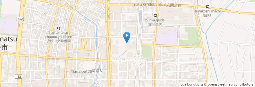 Mapa de ubicacion de 静岡地方法務局浜松支局 en Japón, Prefectura De Shizuoka, 浜松市, 中区.