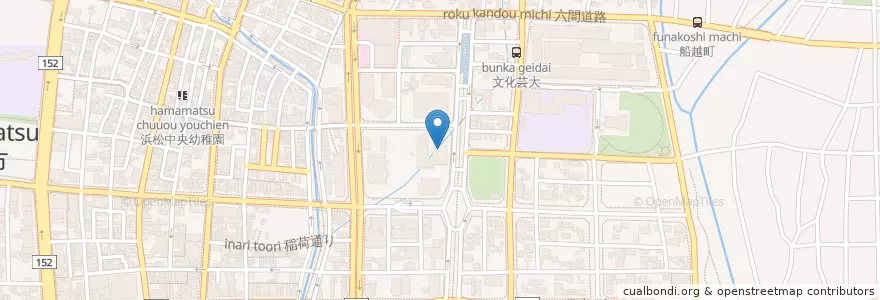 Mapa de ubicacion de 静岡地方裁判所浜松支部 en 日本, 静冈县, 浜松市, 中区.