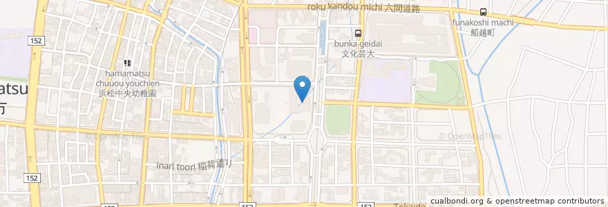 Mapa de ubicacion de 静岡地方裁判所浜松簡易裁判所 en 일본, 시즈오카현, 浜松市, 中区.