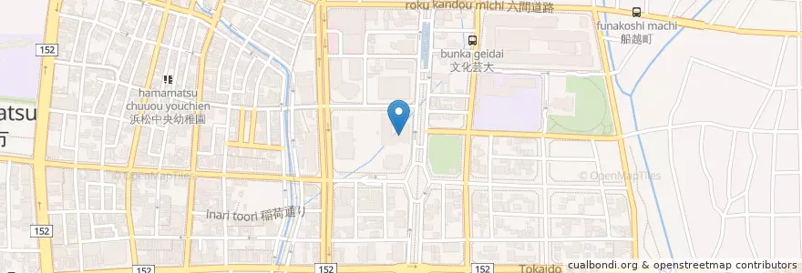Mapa de ubicacion de 静岡家庭裁判所浜松支部 en Japon, Préfecture De Shizuoka, 浜松市, 中区.