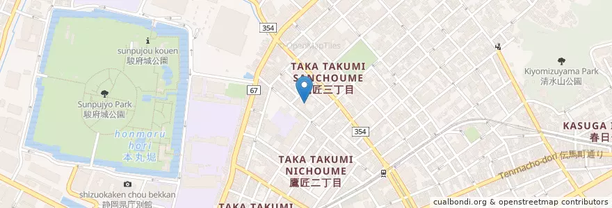 Mapa de ubicacion de 静岡精華幼稚園 en اليابان, شيزوكا, 静岡市, 葵区.