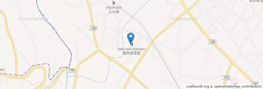 Mapa de ubicacion de 鷹岡保育園 en Japan, Shizuoka Prefecture, Fuji.