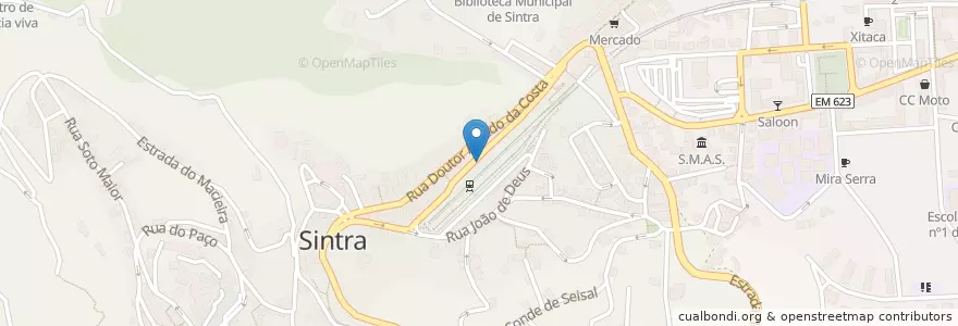 Mapa de ubicacion de Pizza Hut en 포르투갈, Área Metropolitana De Lisboa, Lisboa, Grande Lisboa, Sintra, Sintra.